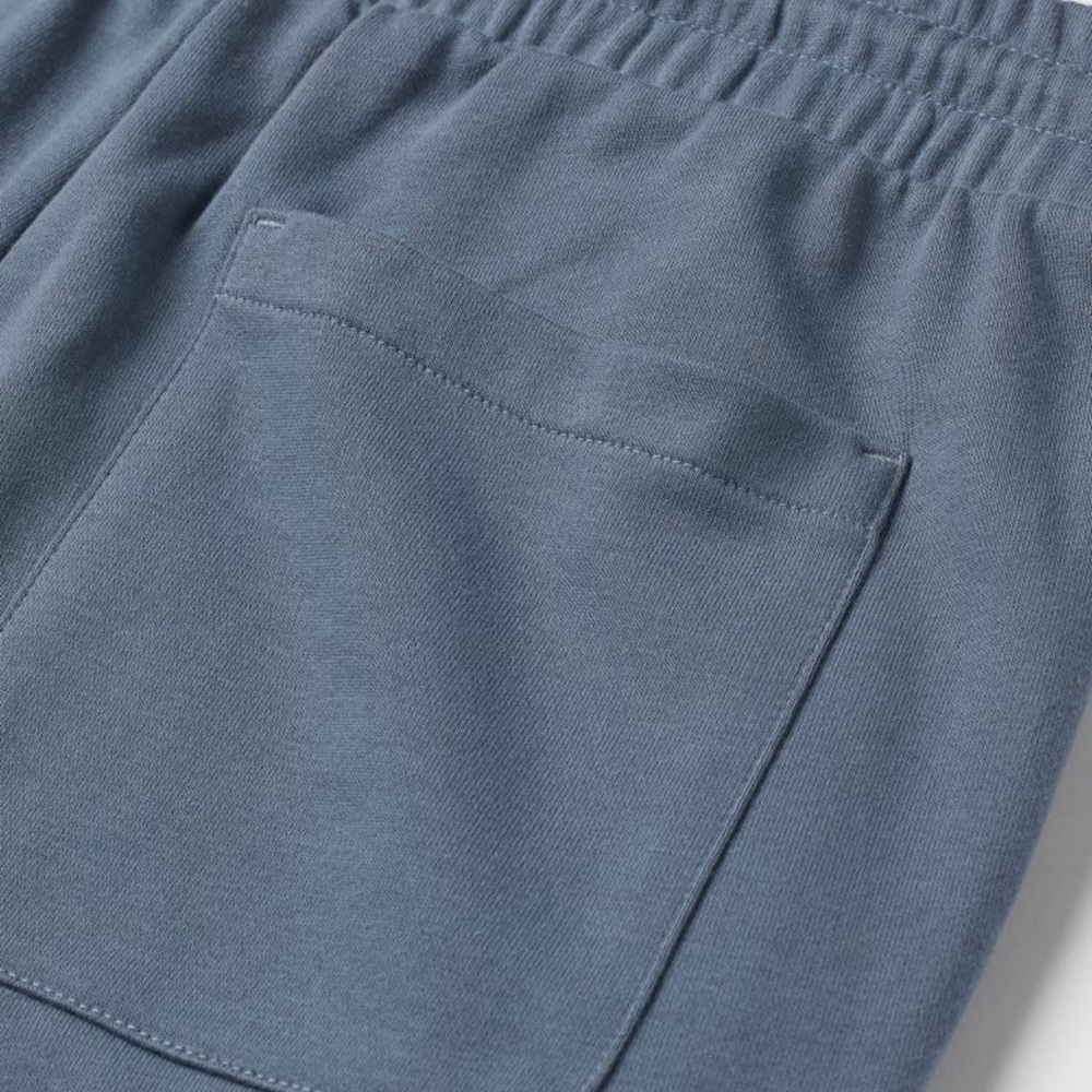 Mens H&M Regular-Fit Raw-Edge Hem French Terry Sweat Shorts - Dark Grey - Size M - Picture 2 of 11